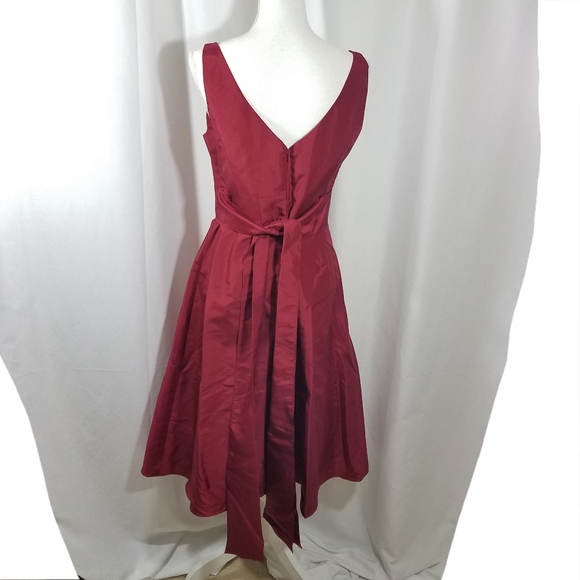 Ann Taylor Aline Red Silk Dress 8 NEW - Picture 4 of 13